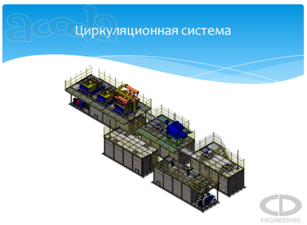Стационарная циркуляционная система буровых установок